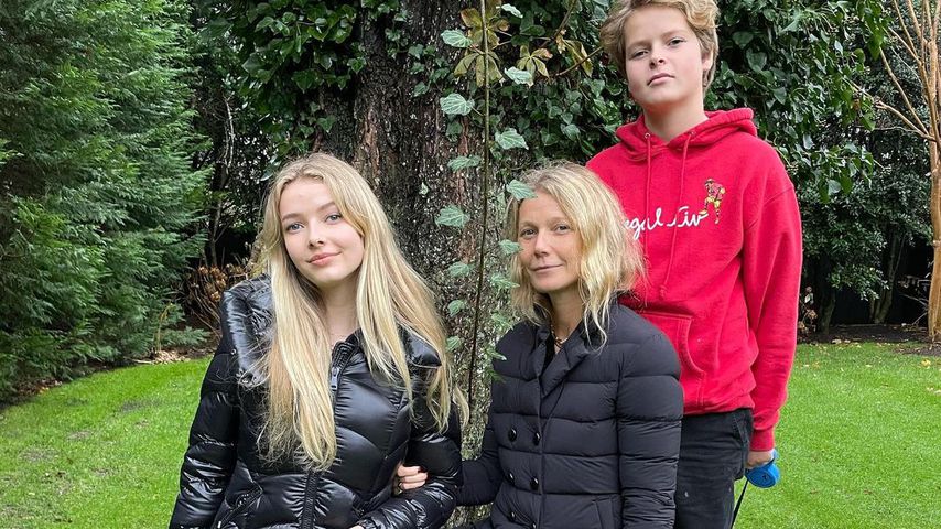Gwyneth Paltrow mit ihren Kindern Apple und Moses