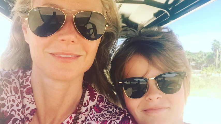 Gwyneth Paltrow und Sohn Moses, April 2017