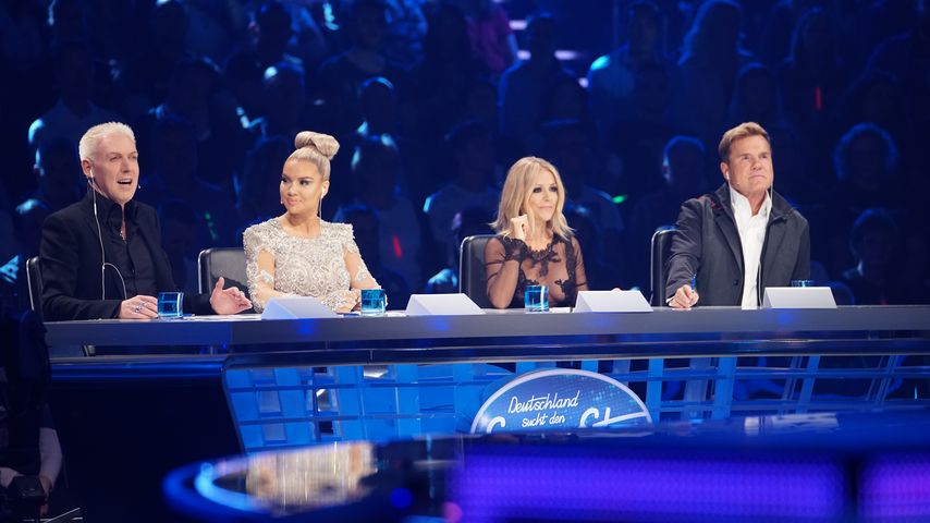 H.P. Baxxter, Shirin David, Michelle und Dieter Bohlen bei DSDS