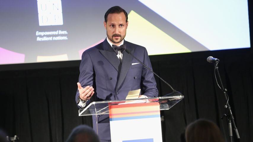 Haakon von Norwegen spricht beim UNDP Global Goals Gala in New York, 2016