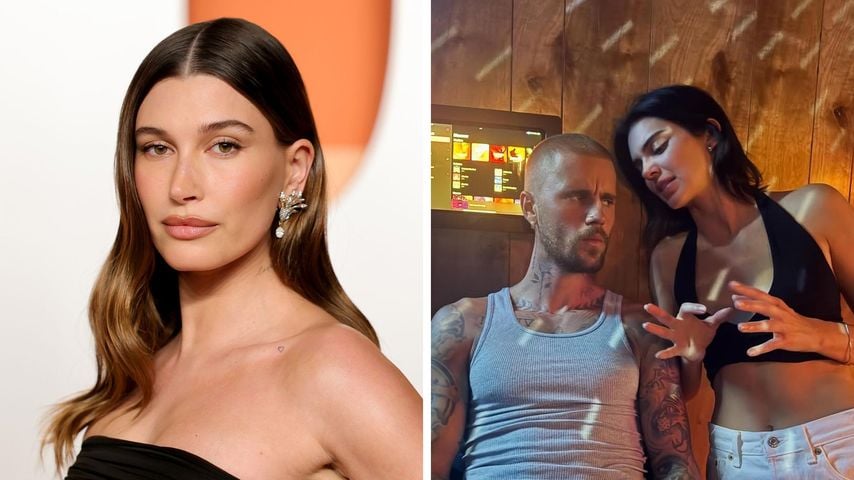 Hailey Bieber nimmt Justins Nähe zu Kendall Jenner mit Humor
