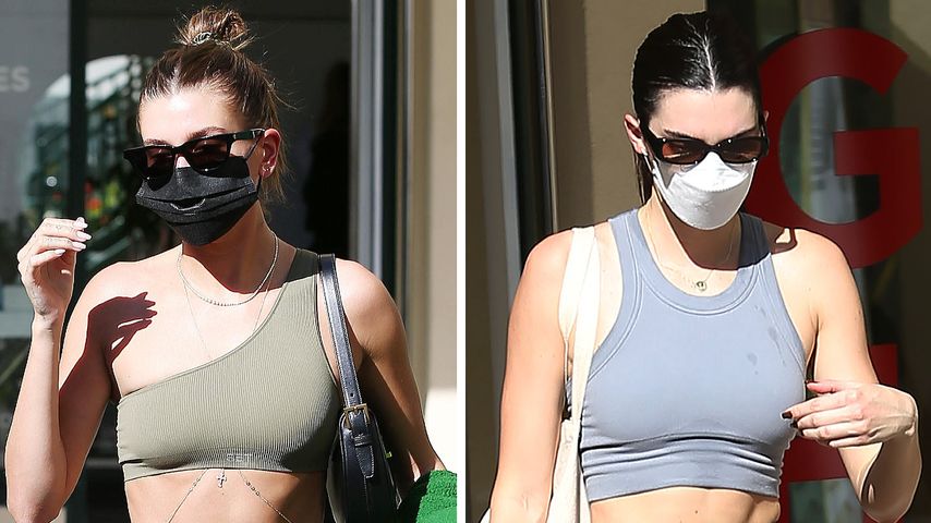 Hailey Bieber oder Kendall Jenner: Wem steht der Sport-Look?