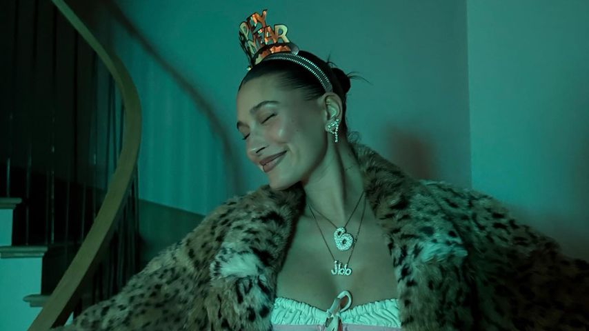 Hailey Bieber an Silvester 2024