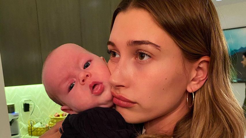 Hailey Bieber und Iris Elle, die Tochter ihrer Schwester Alaia Baldwin