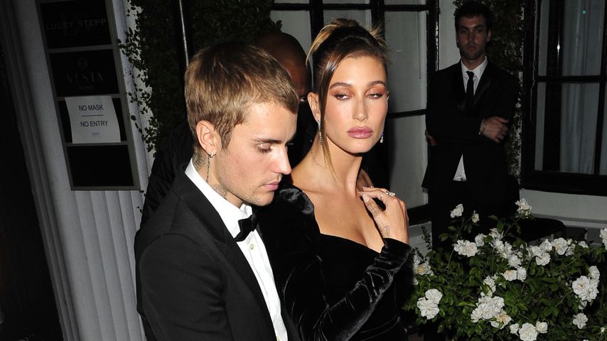 Hailey und Justin Bieber bei einer Ausstellung in Hollywood im Juli 2021