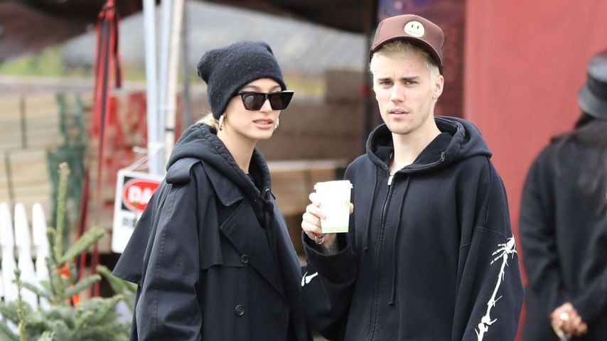 Hailey und Justin Bieber beim Weihnachtsbaumkauf, 2019