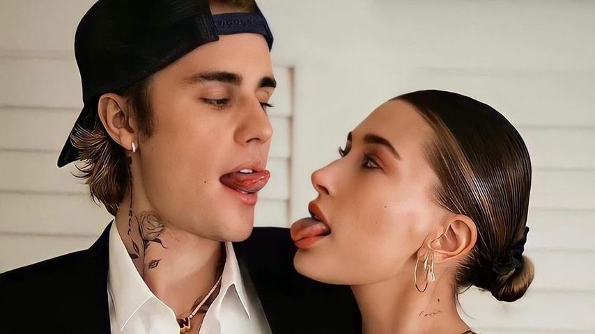 Sänger Justin Bieber mit seiner Frau Hailey