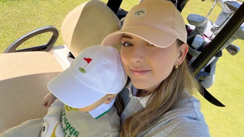Hailie Jade Scott Mathers mit ihrem Sohn