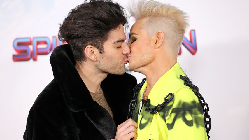 Hale Leon und Frankie Grande bei der Premiere von "Spider-Man: No Way Home"