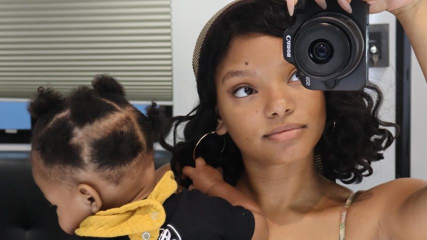 Halle Bailey mit Sohnemann Halo