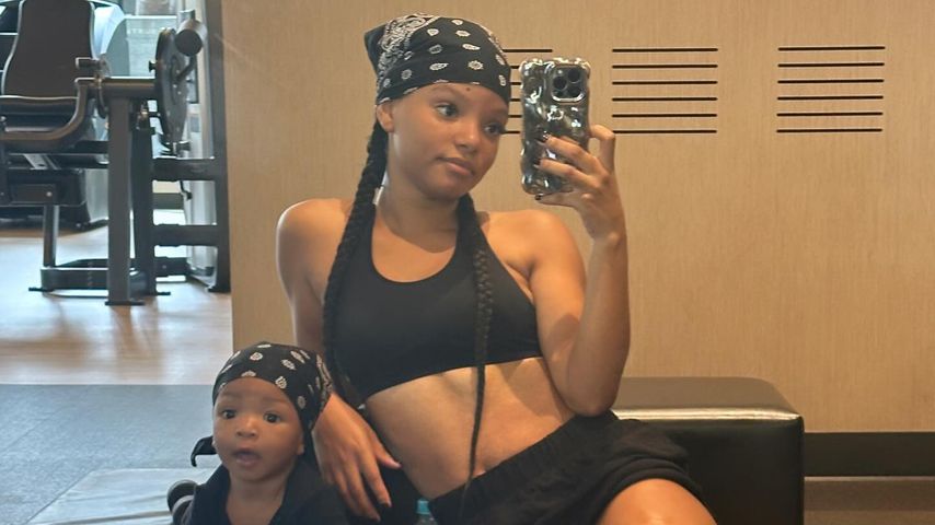 Halle Bailey mit ihrem Sohn