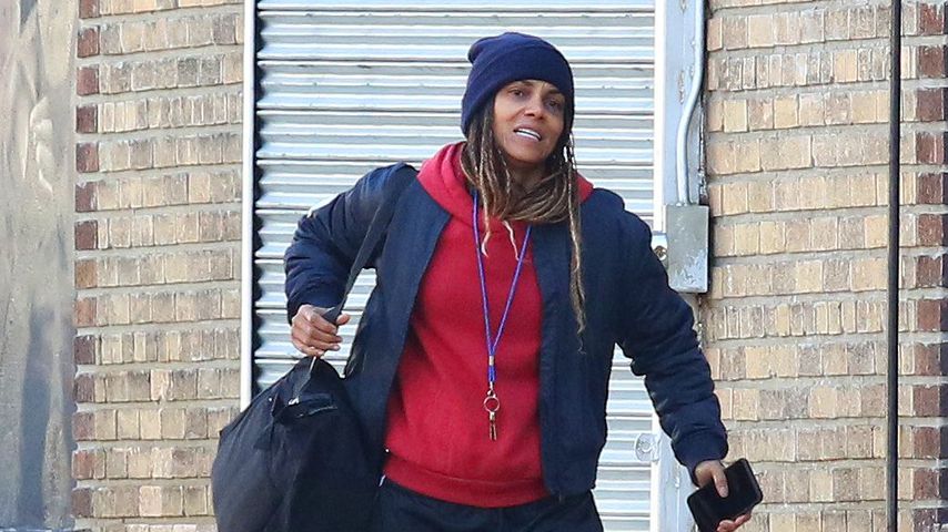 Mit Jogginghose: Halle Berry im Gam­mel­look am Filmset!