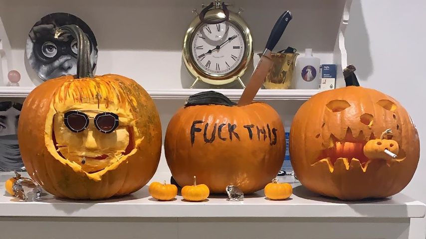 Lady Gagas Halloweenkürbisse