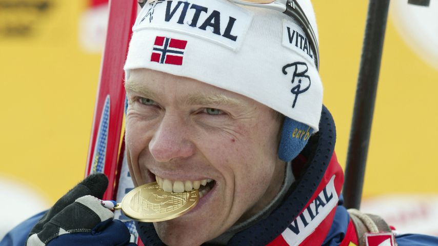 Halvard Hanevold beim Sieg der Biathlon World Championships 2003