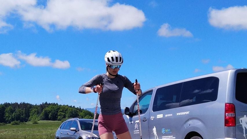 Hana Mazi Jamnik beim Training