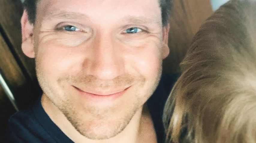 Hanno Koffler mit seiner Tochter Aino, März 2020