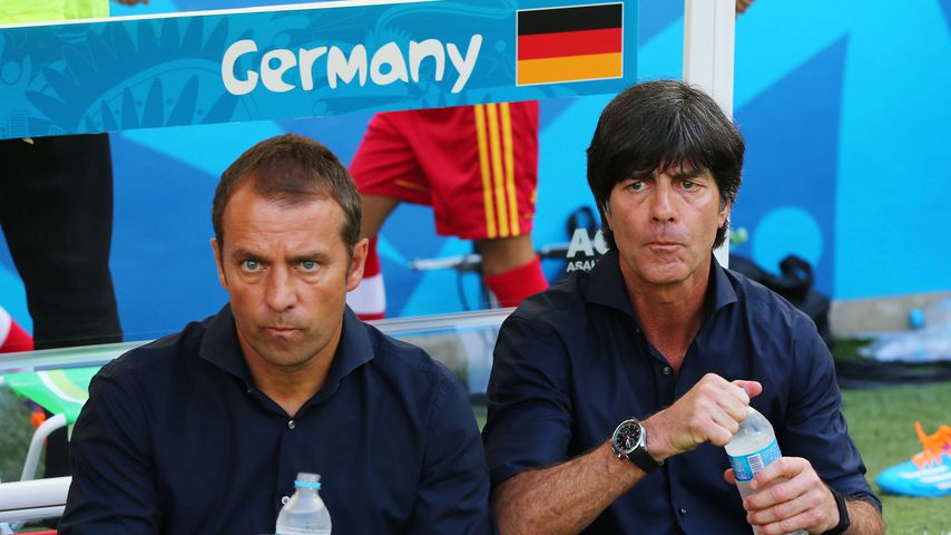 Hans-Dieter Flick und Joachim Löw bei der Fußball-WM 2014