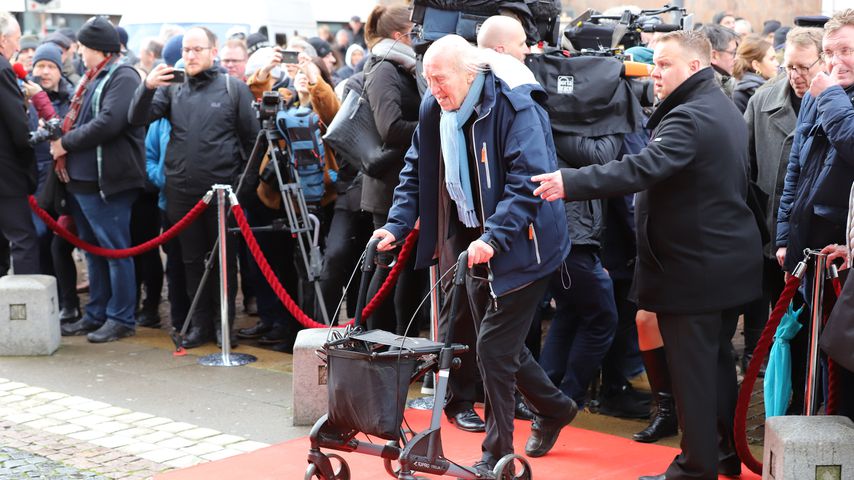 Hans Kahlert bei der Trauerfeier von Jan Fedder im Januar 2020