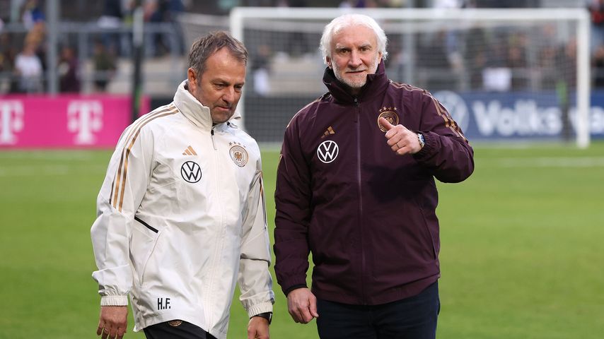 Hansi Flick und Rudi Völler, März 2023