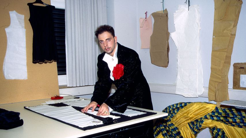 Harald Glööckler in seinem Atelier in Stuttgart, 1995