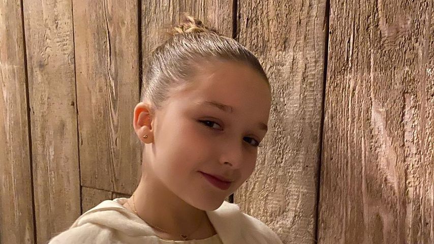 Harper Beckham bei ihrer Taufe