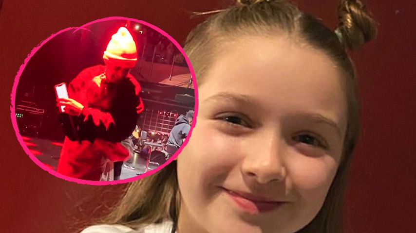 Fan-Girl-Moment: Justin Bieber umarmt Harper Seven Beckham!