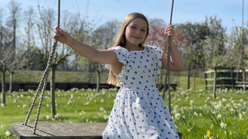 Harper Seven Beckham, April 2021