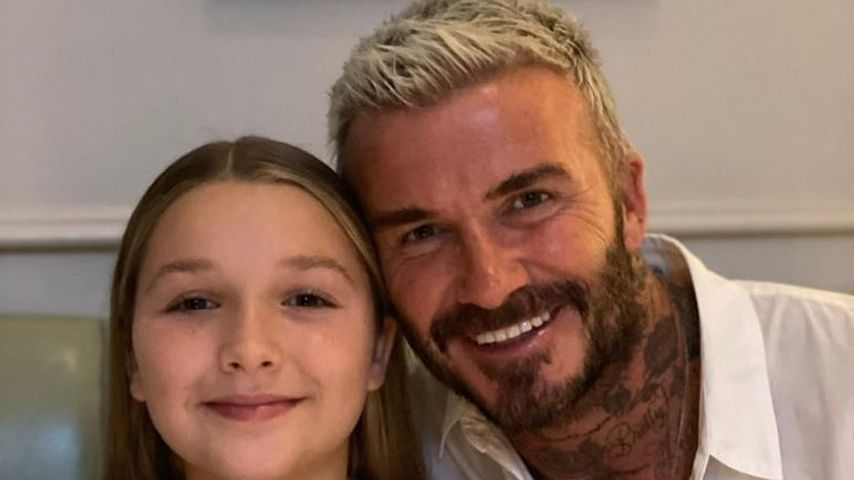 Harper Seven und David Beckham im Oktober 2021