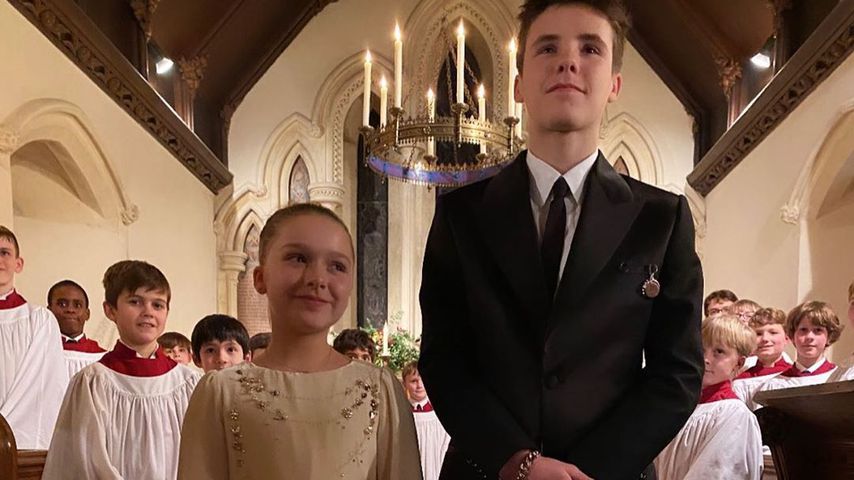 Harper und Cruz Beckham im Dezember 2019