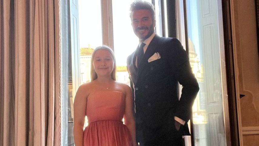 Harper und David Beckham im Juni 2022