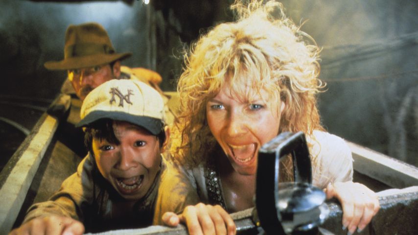 Harrison Ford Kate Capshaw und Ke Huy Quan in "Indiana Jones und der Tempel des Todes"