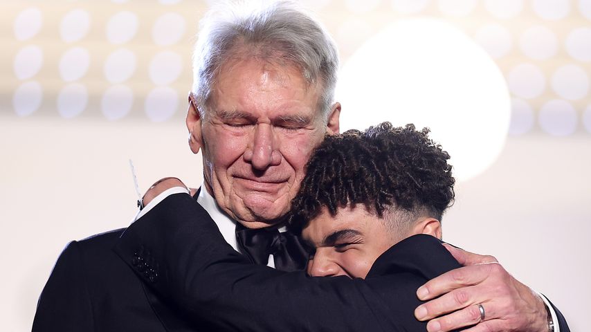 Harrison Ford und Ethann Isidore bei der "Indiana Jones und das Rad des Schicksals"-Premiere