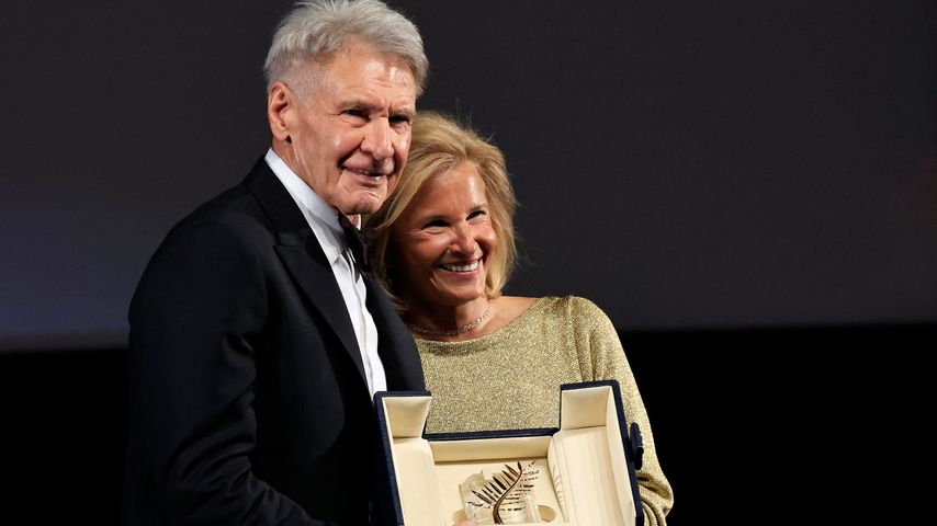 Harrison Ford und Iris Knobloch bei den Filmfestspielen in Cannes 2023