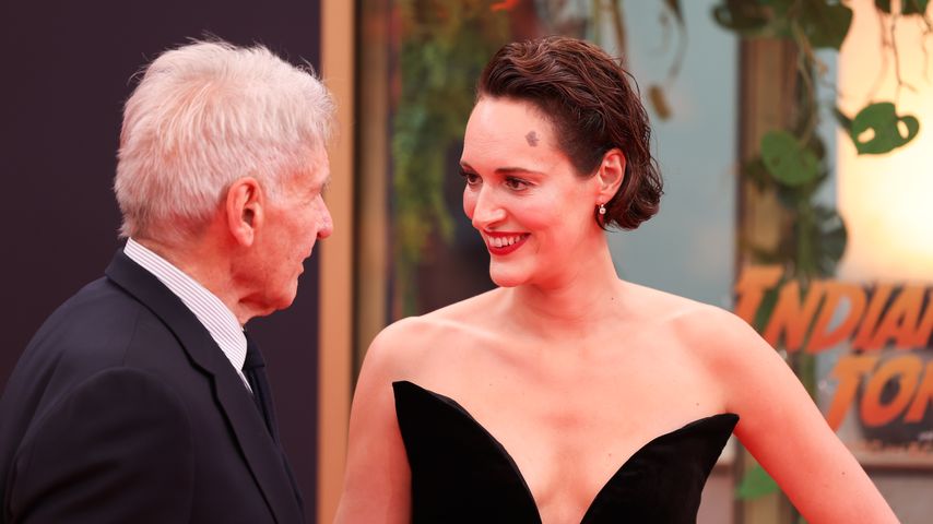 Harrison Ford und Phoebe Waller-Bridge bei der Premiere von "Indiana Jones 5" in Berlin