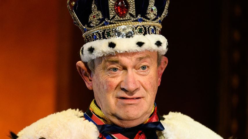 Harry Enfield als Prince Charles bei Proben zu "The Windsors: Endgame" im Prince of Wales Theatre, London, 9. August 2021.
