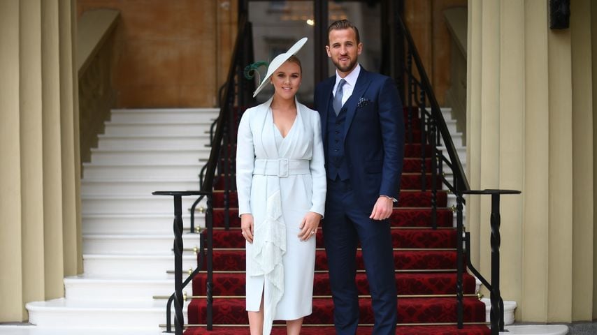 Harry Kane mit seiner Frau Kate, März 2019