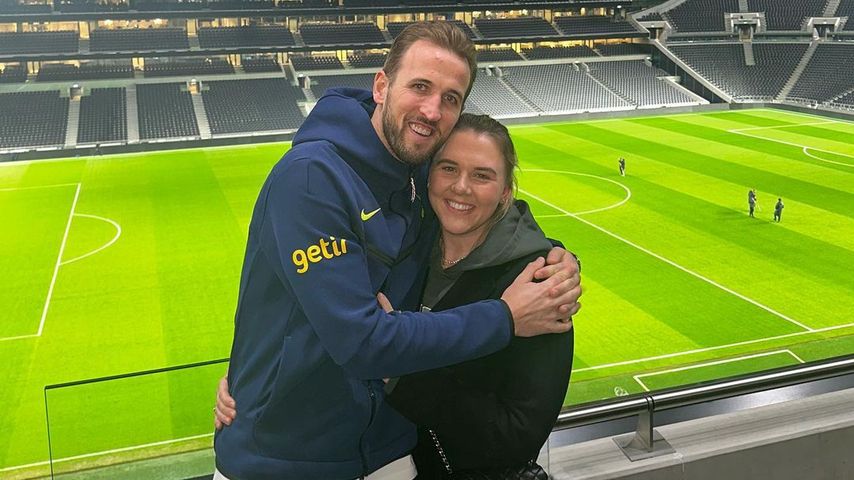 Harry Kane mit seiner Frau Kate, Februar 2023