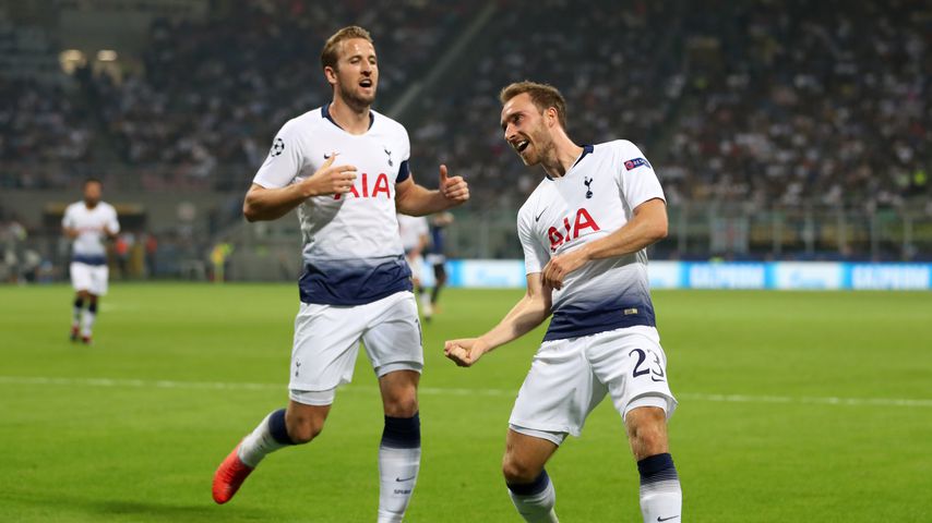 Harry Kane und Christian Eriksen in Mailand, 2018