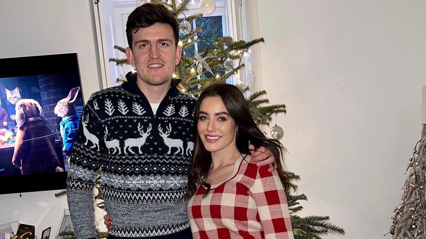 Harry Maguire und Fern Hawkins im Dezember 2021