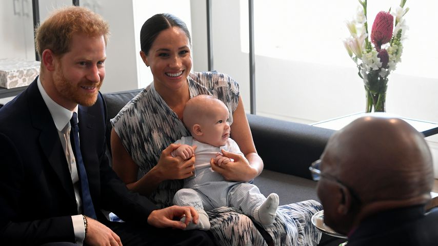Prinz Harry, Herzogin Meghan und ihr Sohn Archie bei Bischof Desmond Tutu