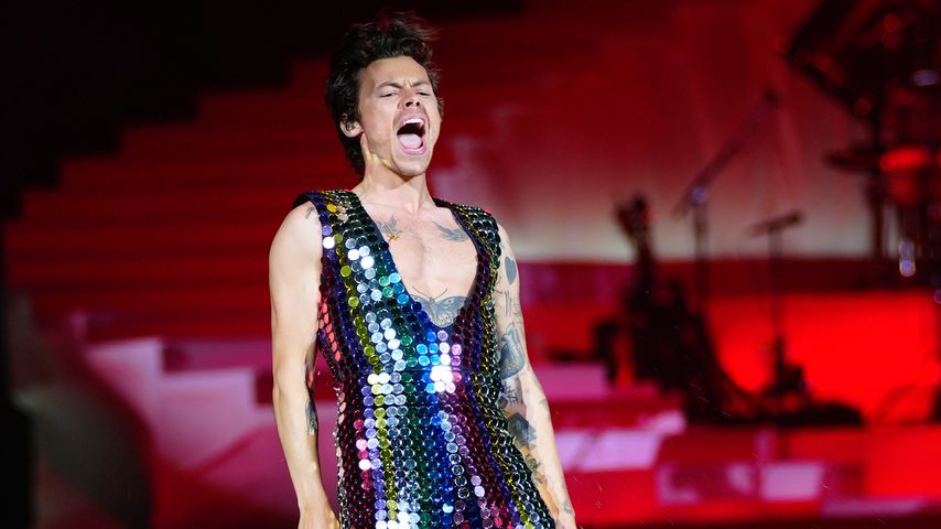 Harry Styles auf der Bühne beim Coachella-Festival, 2022