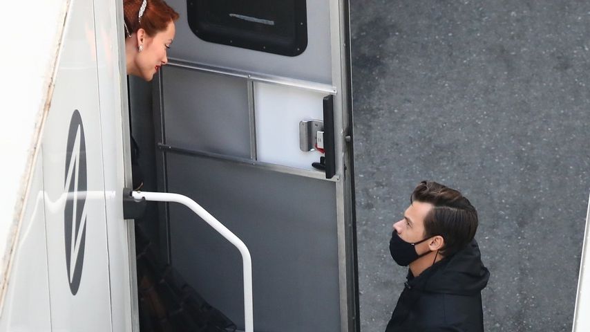 Olivia Wilde und Harry Styles am Set von "Don't Worry Darling"
