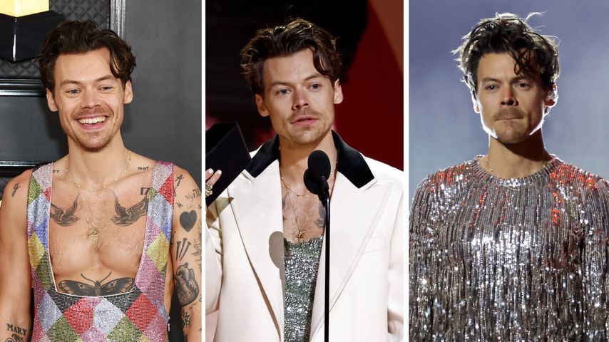 Glitzer und Brusthaare: Harry Styles funkelt bei Grammys!
