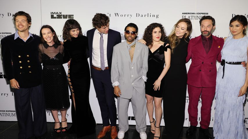 Der Cast von "Don't Worry Darling" bei der Premiere in New York