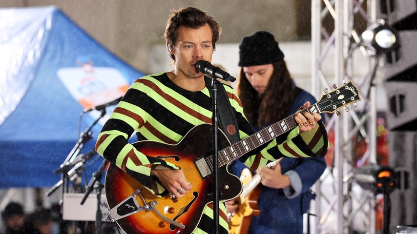 Harry Styles während eines Konzerts in New York