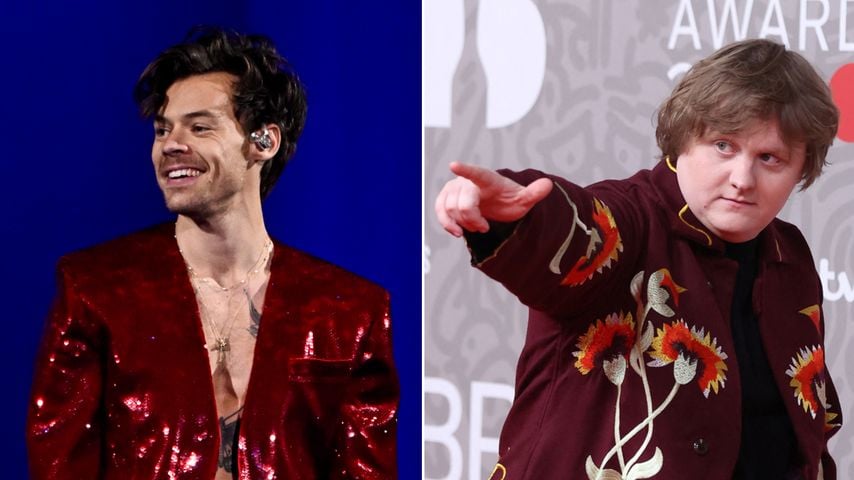 Bei den Brit Awards: Harry Styles küsst Lewis Capaldi
