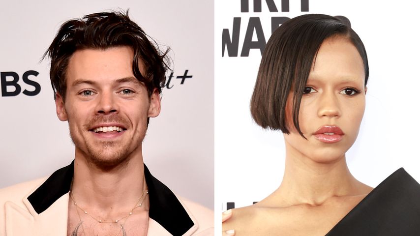 Collage: Harry Styles und Taylor Russell