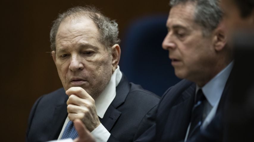 Harvey Weinstein mit seinem Anwalt, Oktober 2022