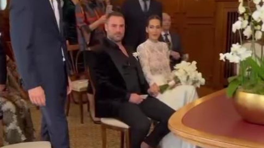 Hasim und Clea-Lacy Juhn an ihrer Hochzeit im November 2023