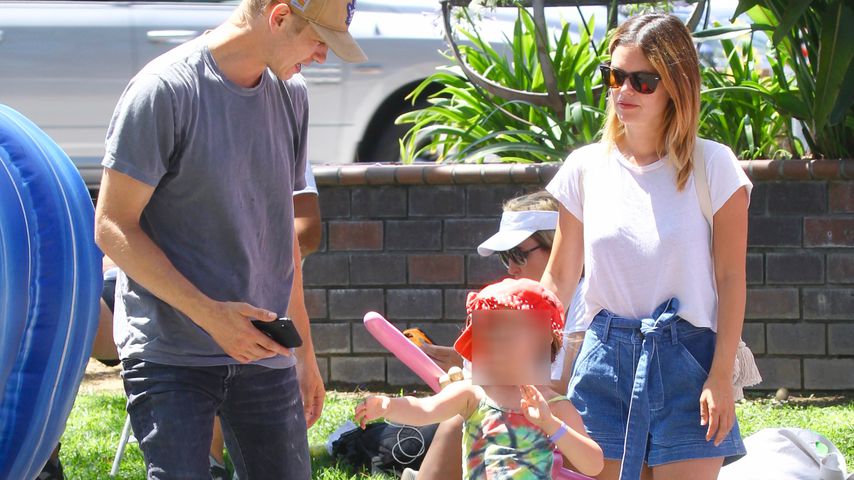 Gezwungener Spaß? Rachel Bilson zusammen mit Ex und Tochter!